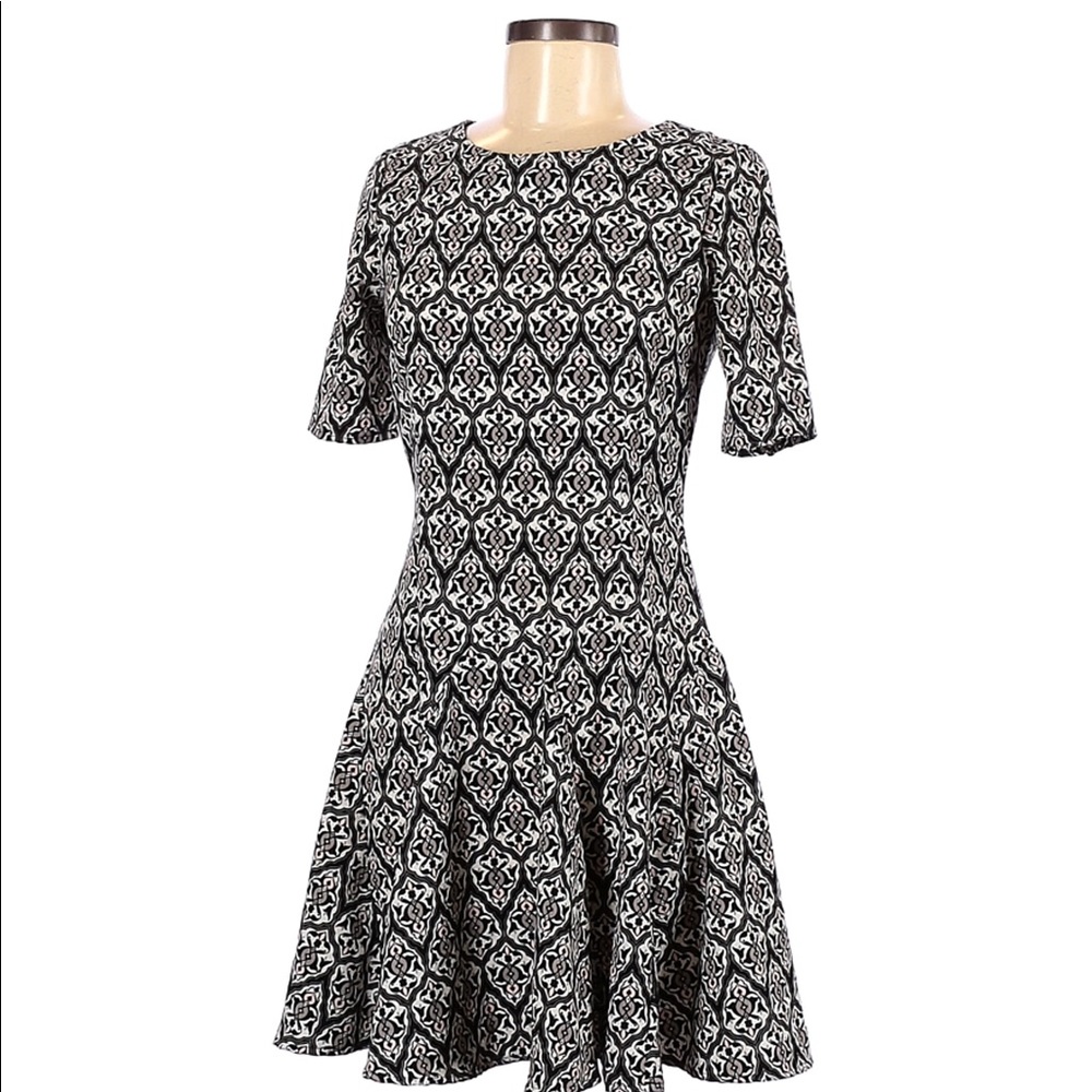 H&M conscious collection black/grey dress size 8(can fit 6) casual